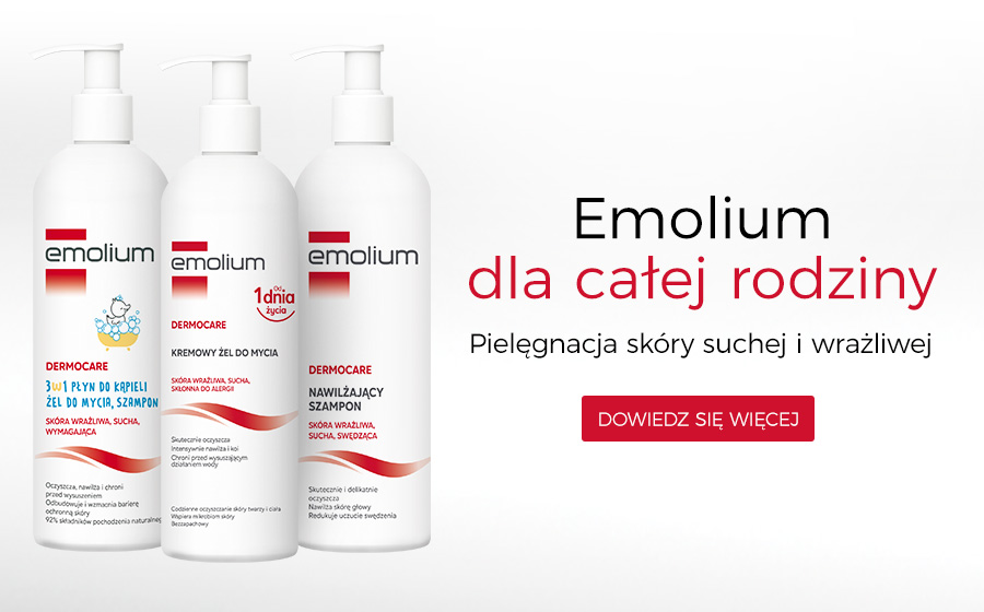 Emolium dla rodziny - delikatna pielęgnacja skóry od 1. dnia przez całe życie