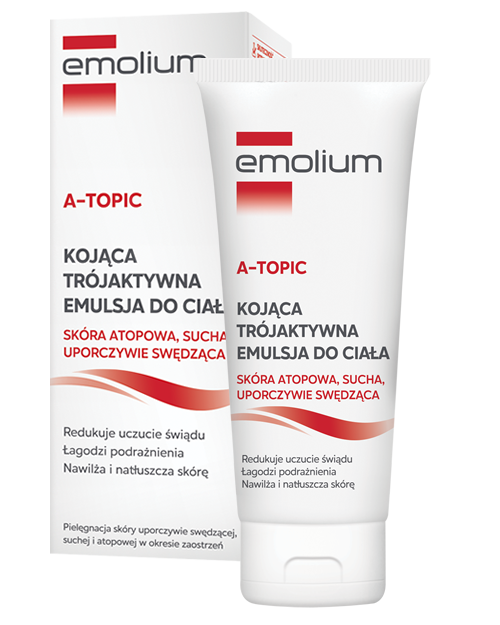 Emolium A-TOPIC Kojąca trójaktywna emulsja do ciała, 200 ml
