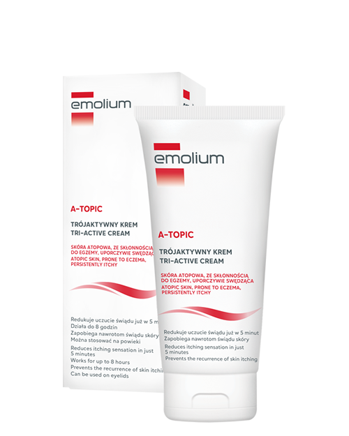 Emolium A-TOPIC Kojący trójaktywny krem, 75 ml