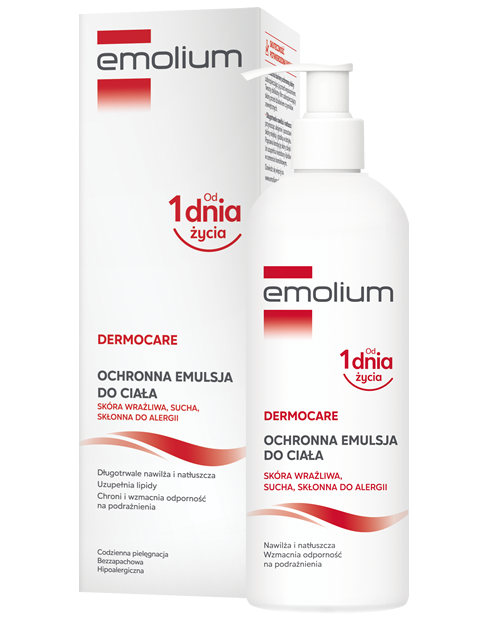 Emolium DERMOCARE Ochronna emulsja do ciała 200 ml, 400 ml