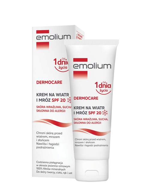 Emolium DERMOCARE krem na wiatr i mróz SPF 20, 75 ml