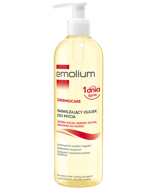 Emolium DERMOCARE Nawilżający olejek do mycia, 400ml